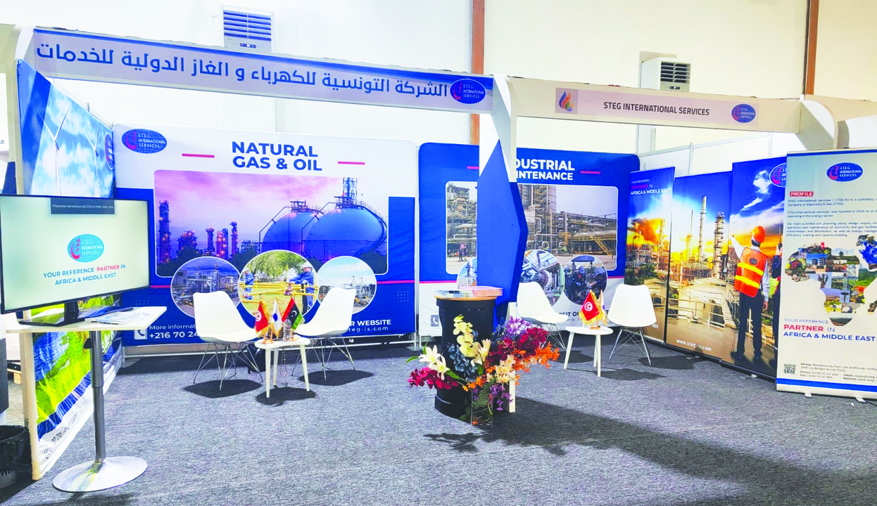 Participation de la Société tunisienne de services internationaux d'électricité et de gaz au Salon libyen du pétrole, du gaz et des énergies renouvelables à Benghazi, session 3, du 13 au 15 novembre.